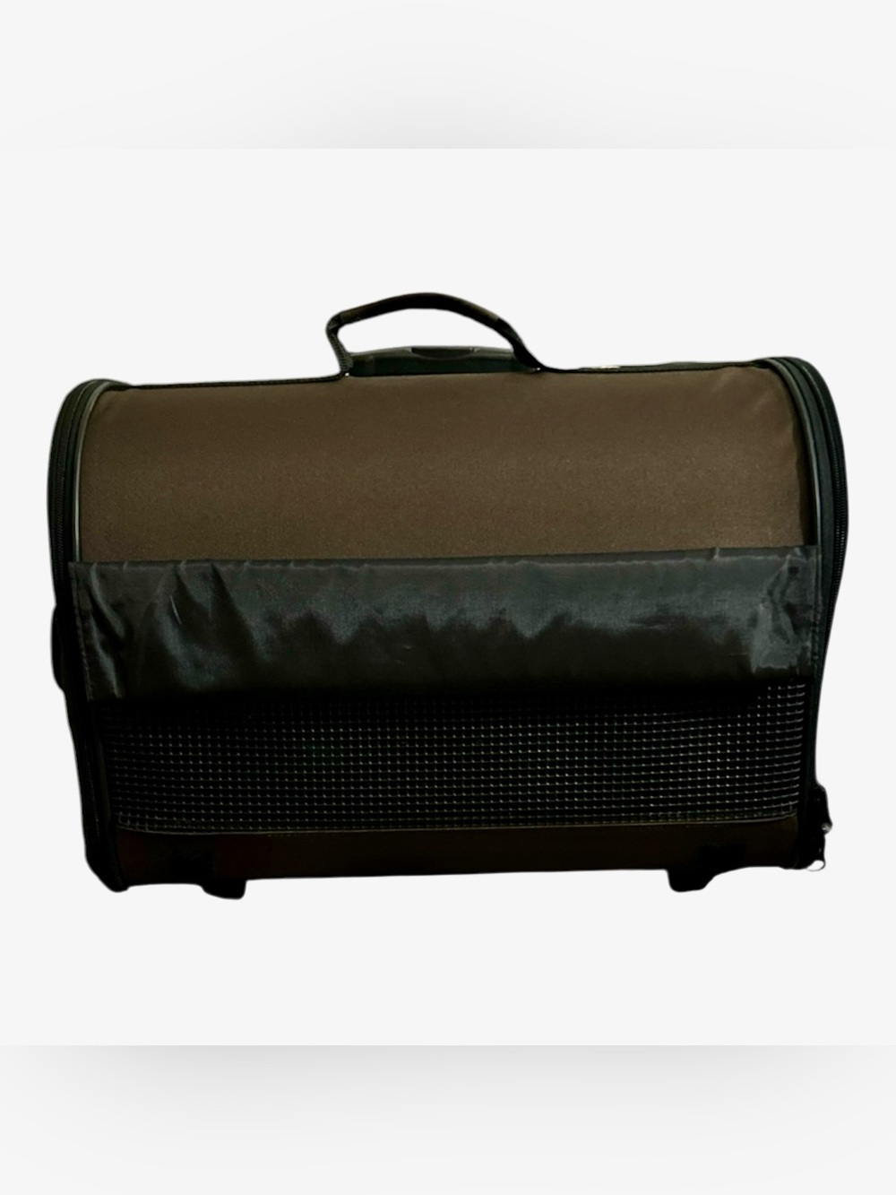 Dog Carrier Brown and Black Travel Carry Bag - Unbranded